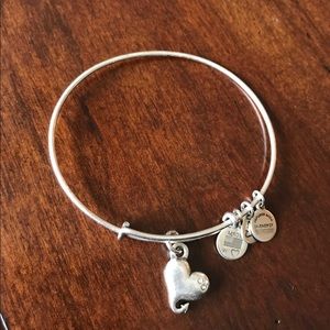 Alex and Ani Cupid's Heart Charm Bangle Bracelet